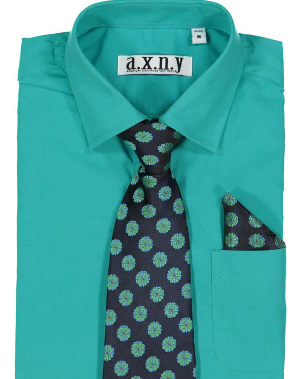 Boys Dress Shirt with Matching Tie and ...